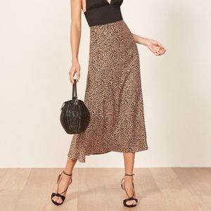 Leopard Midi skirt, size zero